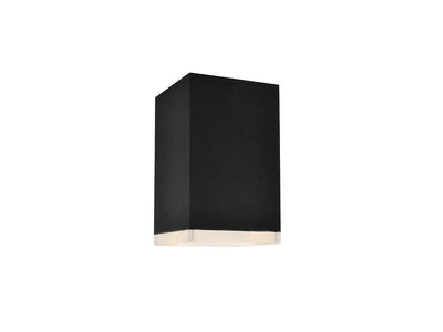 LED Aluminum Cubic Frame with Acrylic Diffuser Outdoor Flush Mount - LV LIGHTING