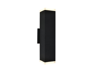 LED Aluminum Cubic Frame with Acrylic Diffuser Outdoor Double Light Wall Sconce - LV LIGHTING