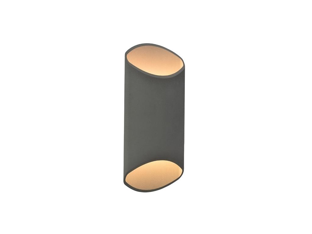 LED Aluminum Oval Frame Double Light Outdoor Wall Sconce - LV LIGHTING
