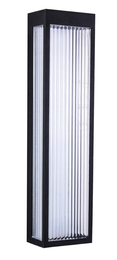 LED Aluminum Rectangular Frame with Clear Diffuser Outdoor Wall Sconce - LV LIGHTING