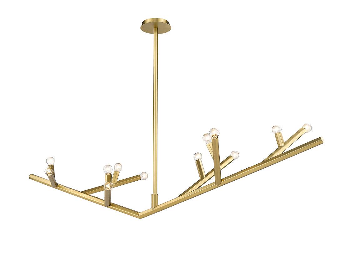 Steel Branch Arm Linear Chandelier - LV LIGHTING