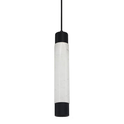 Steel and Marble Frame Single Pendant - LV LIGHTING