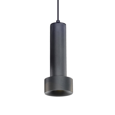 Steel Cylindrical Frame with Lines Single Pendant