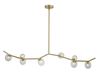 Brushed Brass Branch Arm Linear Pendant - LV LIGHTING