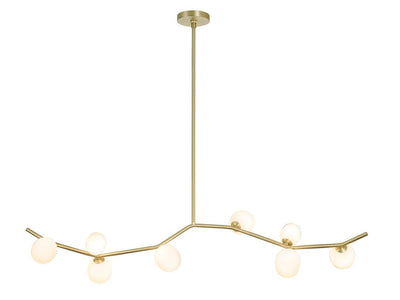 Brushed Brass Branch Arm Linear Pendant - LV LIGHTING