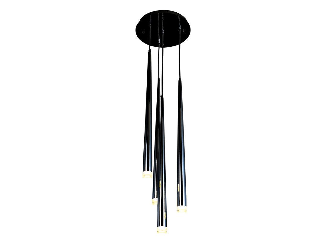 Conical Tube Shade with Acrylic Diffuser Multiple Pendant - LV LIGHTING