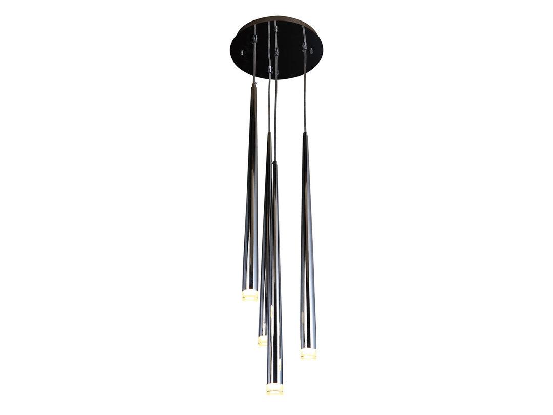 Conical Tube Shade with Acrylic Diffuser Multiple Pendant - LV LIGHTING