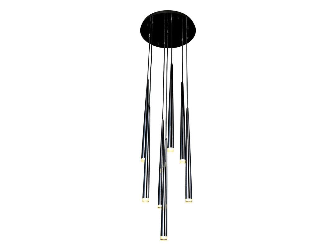 Conical Tube Shade with Acrylic Diffuser Multiple Pendant - LV LIGHTING