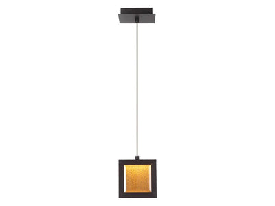 LED Geometry Steel Frame with Glass Diffuser Pendant - LV LIGHTING