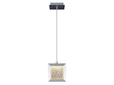 LED Geometry Steel Frame with Glass Diffuser Pendant - LV LIGHTING