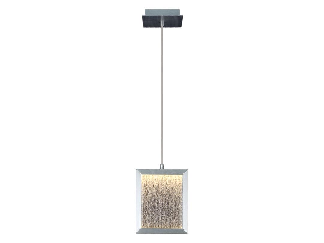 LED Geometry Steel Frame with Glass Diffuser Pendant - LV LIGHTING