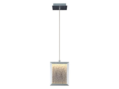 LED Geometry Steel Frame with Glass Diffuser Pendant - LV LIGHTING