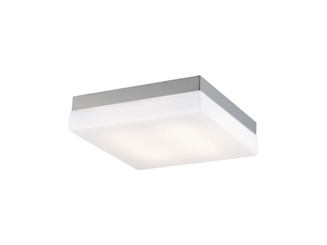 LED Square Steel Frame with White Opal Shade Flush Mount - LV LIGHTING