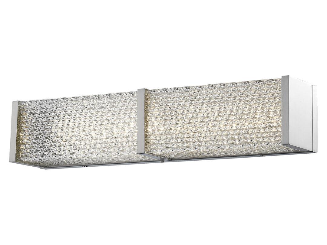 LED Steel Frame with Patterned Diffuser Vanity Light - LV LIGHTING