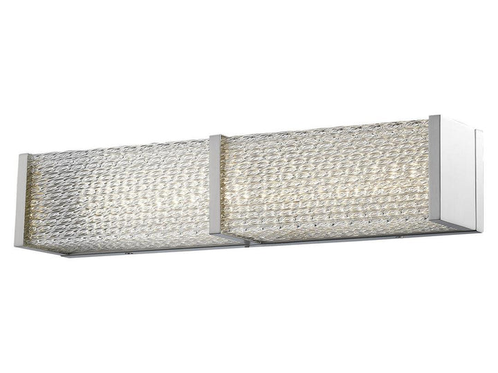 LED Steel Frame with Patterned Diffuser Vanity Light - LV LIGHTING