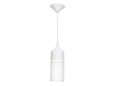 Steel Frame with Cylindrical Clear Glass Shade Pendant