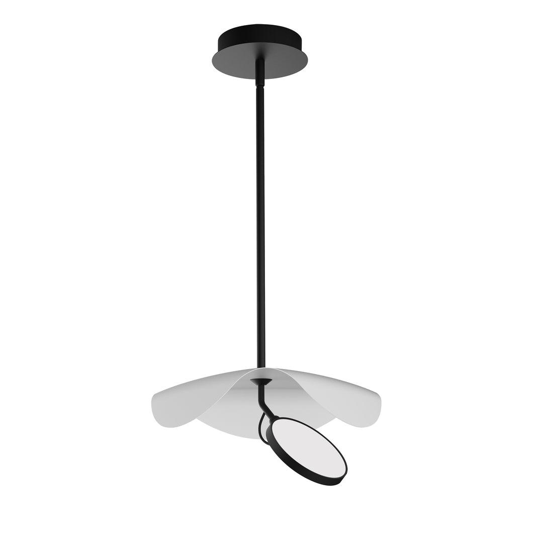 LED Steel Frame and Abstract Disc with Acrylic Diffuser Pendant - LV LIGHTING