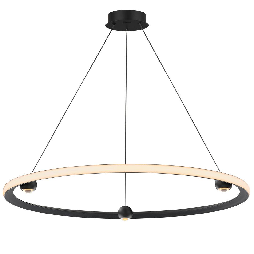 LED Steel Ring with Acrylic Diffuser Color Temperature Changeable Chandelier - LV LIGHTING