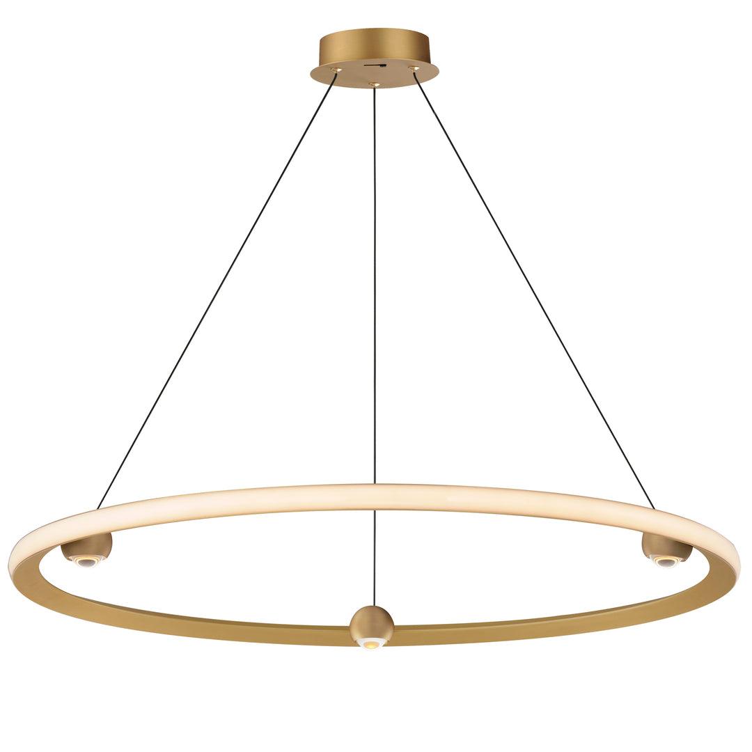 LED Steel Ring with Acrylic Diffuser Color Temperature Changeable Chandelier - LV LIGHTING