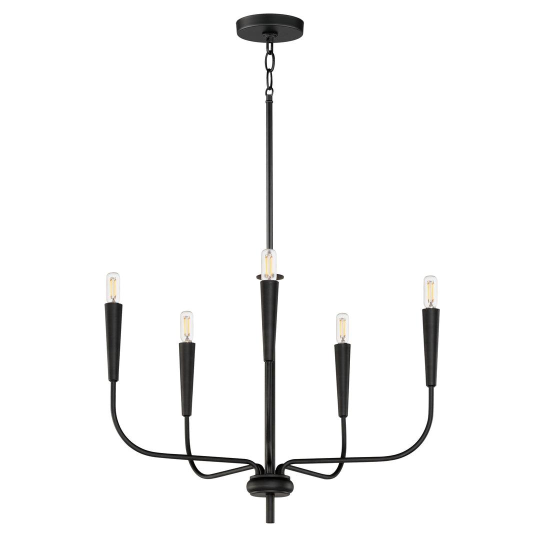Steel Curve Arm Chandelier - LV LIGHTING