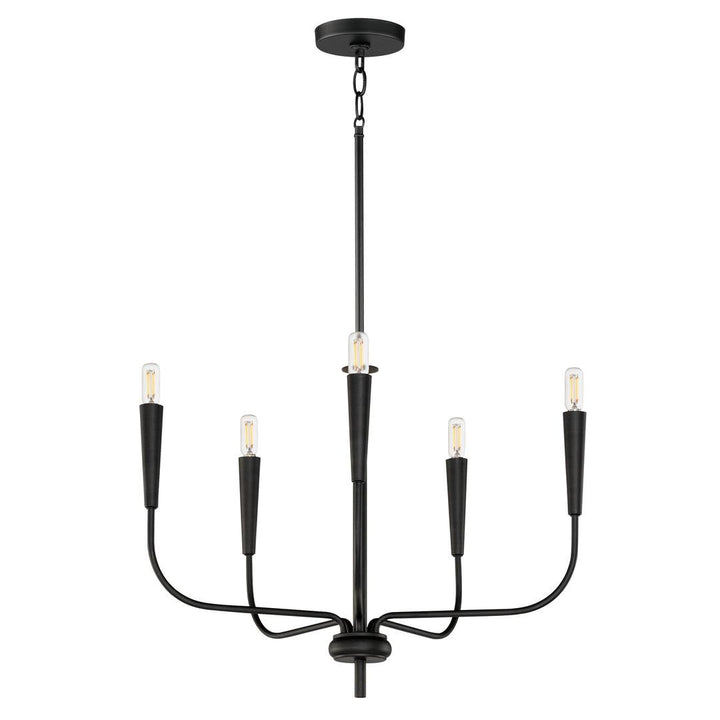 Steel Curve Arm Chandelier - LV LIGHTING