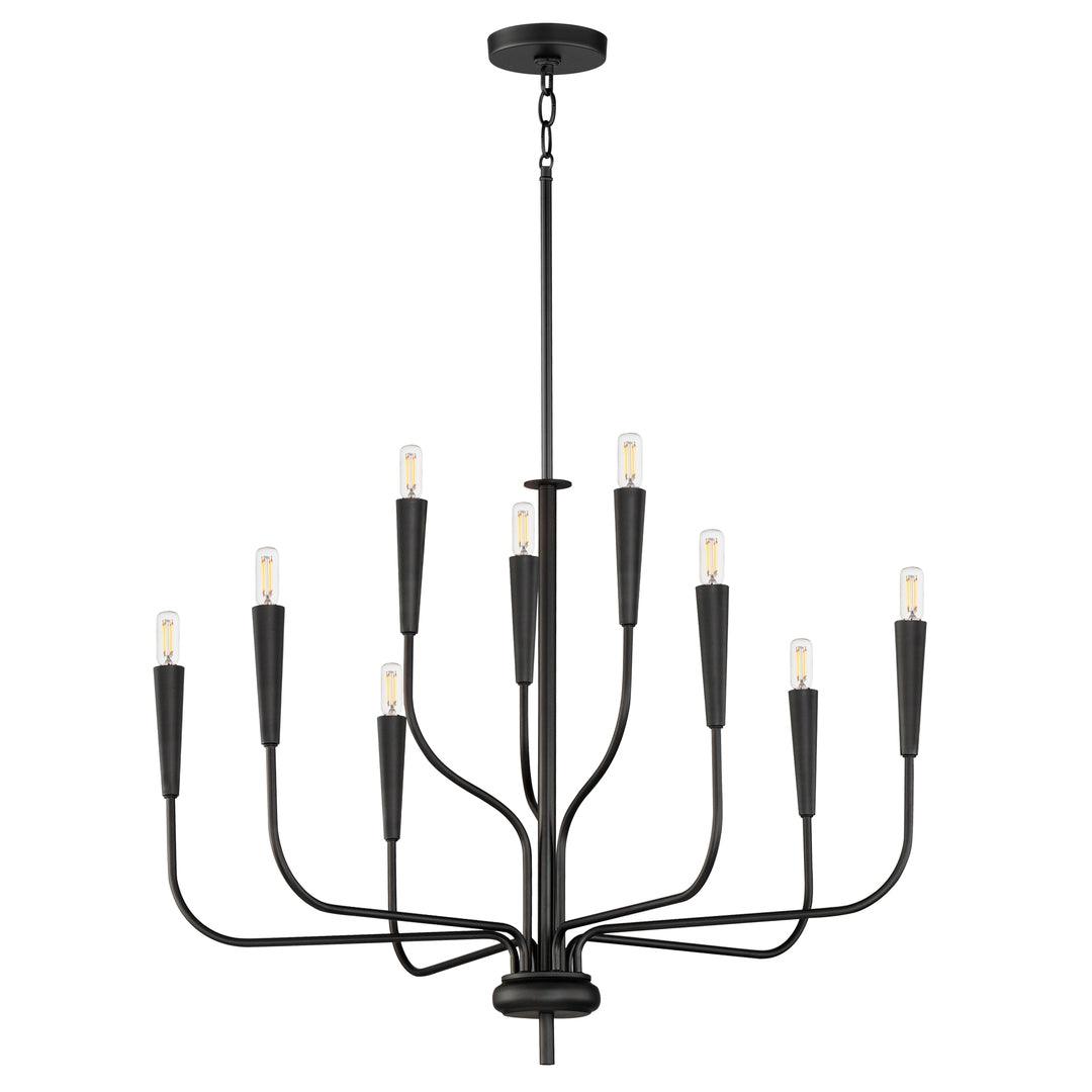 Steel Curve Arm Chandelier - LV LIGHTING