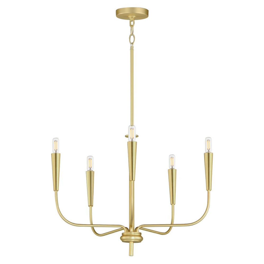 Steel Curve Arm Chandelier - LV LIGHTING