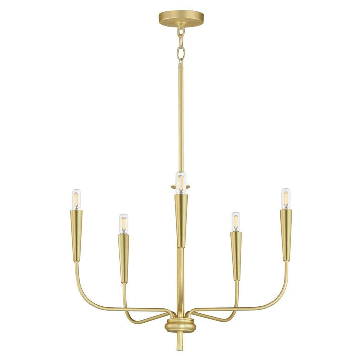 Steel Curve Arm Chandelier - LV LIGHTING