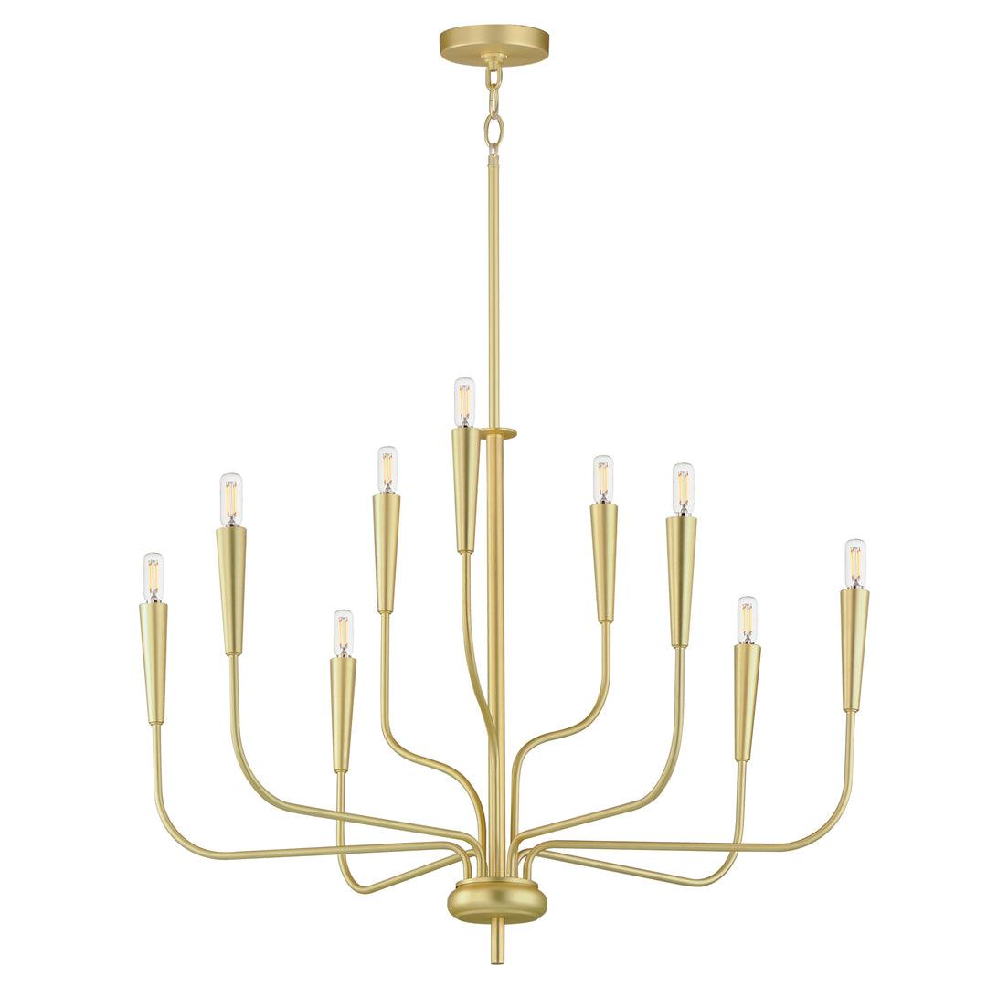 Steel Curve Arm Chandelier - LV LIGHTING