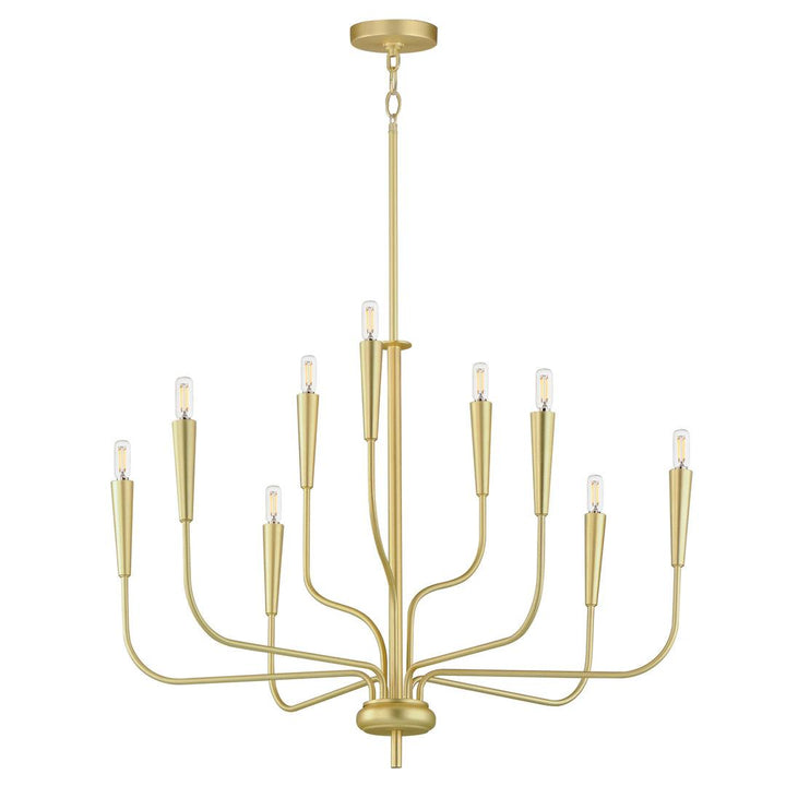 Steel Curve Arm Chandelier - LV LIGHTING