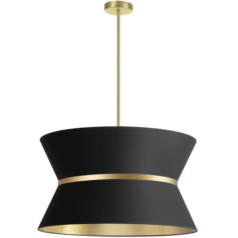 Steel Cinched Frame with Fabric Shade Chandelier - LV LIGHTING