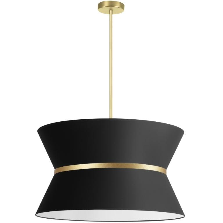 Steel Cinched Frame with Fabric Shade Chandelier - LV LIGHTING