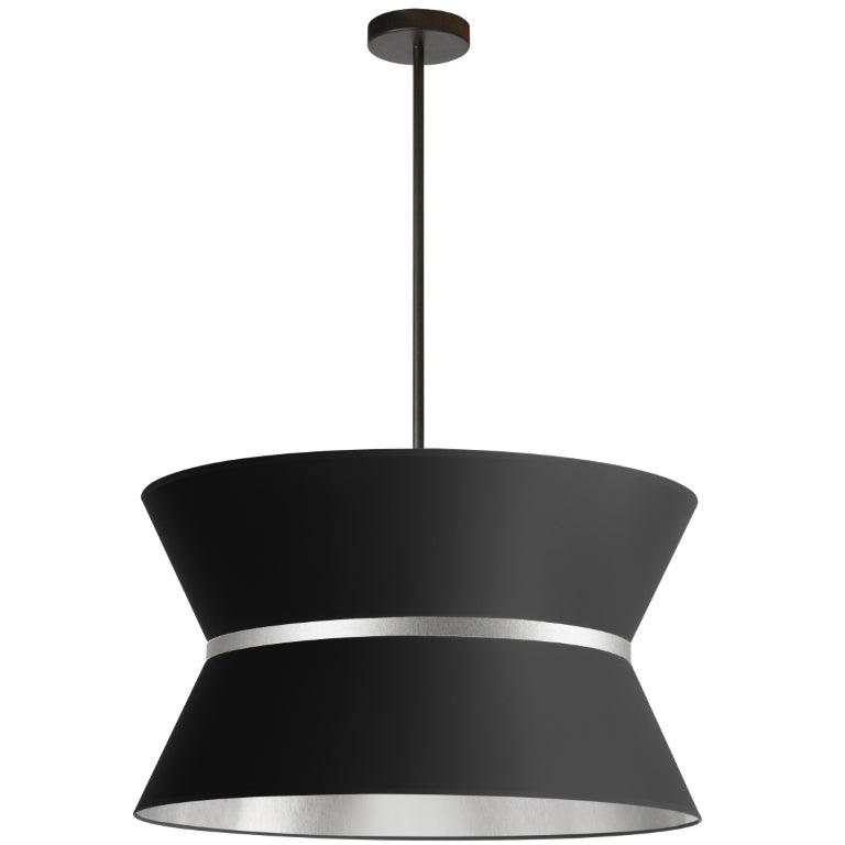 Steel Cinched Frame with Fabric Shade Chandelier - LV LIGHTING