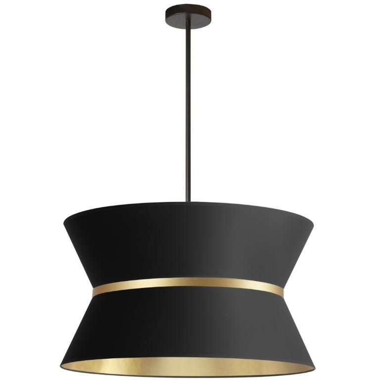Steel Cinched Frame with Fabric Shade Chandelier - LV LIGHTING