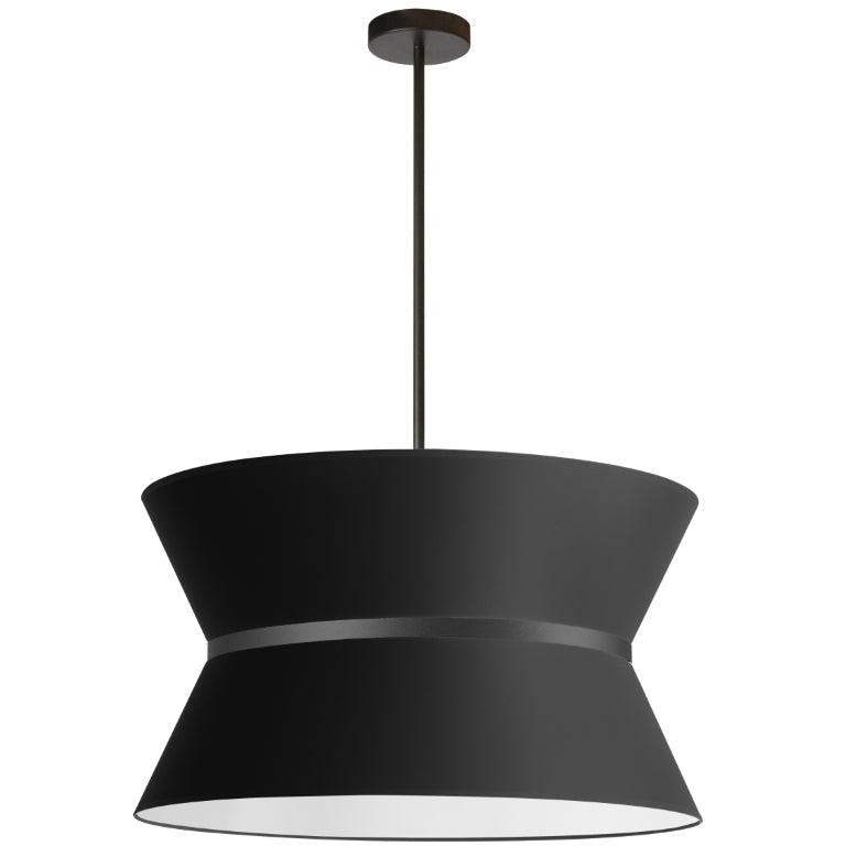 Steel Cinched Frame with Fabric Shade Chandelier - LV LIGHTING
