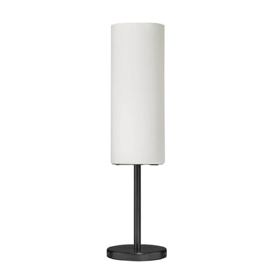 Steel Frame with Cylindrical Frosted Shade Table Lamp