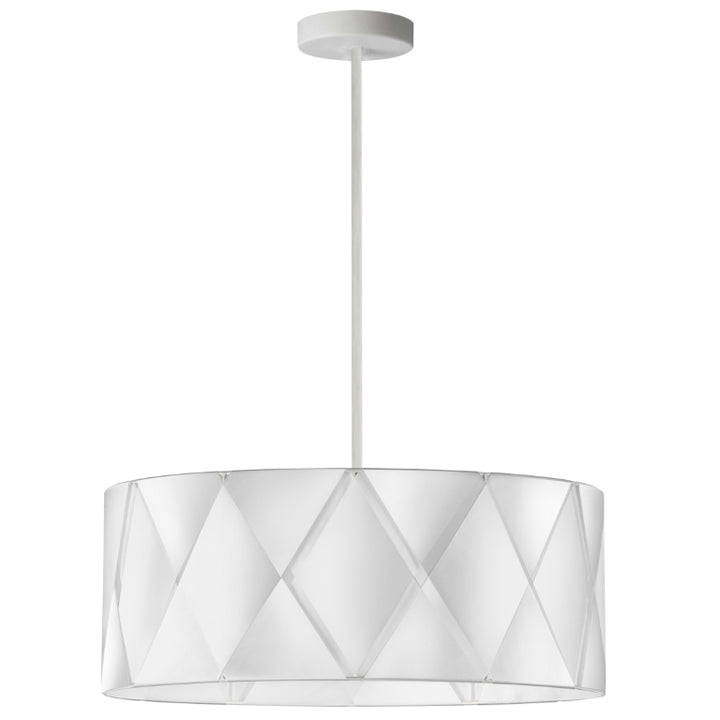 Steel Round Frame with Wrapped Ribbon Chandelier