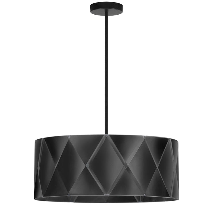 Steel Round Frame with Wrapped Ribbon Chandelier