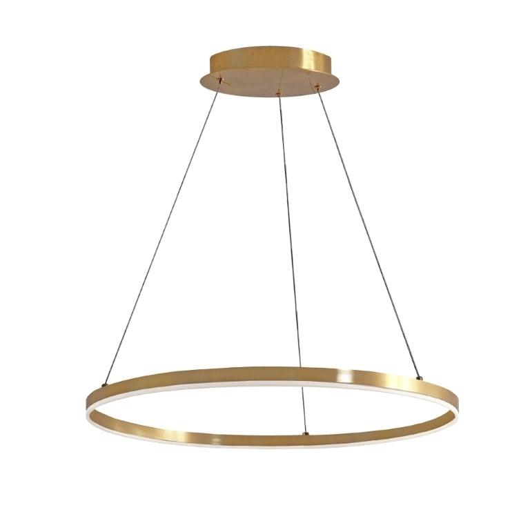 LED Steel Ring with Acrylic Diffuser Chandelier - LV LIGHTING