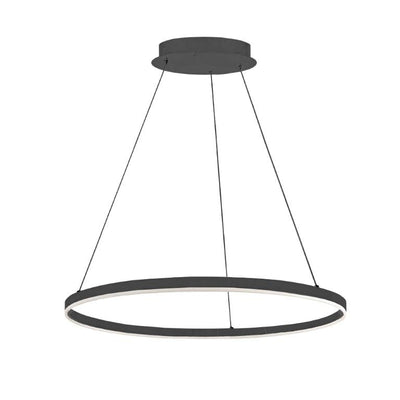 LED Steel Ring with Acrylic Diffuser Chandelier - LV LIGHTING