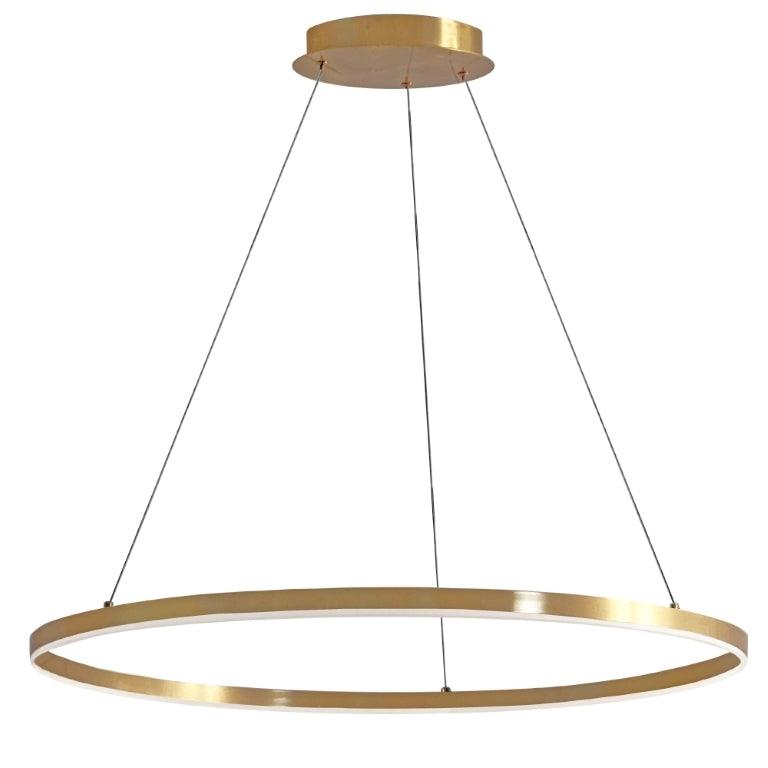 LED Steel Ring with Acrylic Diffuser Chandelier - LV LIGHTING