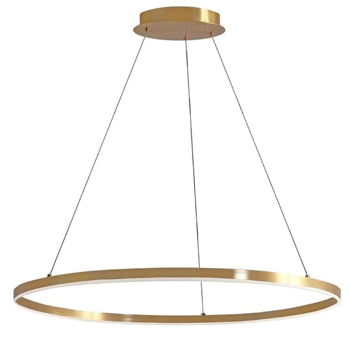LED Steel Ring with Acrylic Diffuser Chandelier - LV LIGHTING