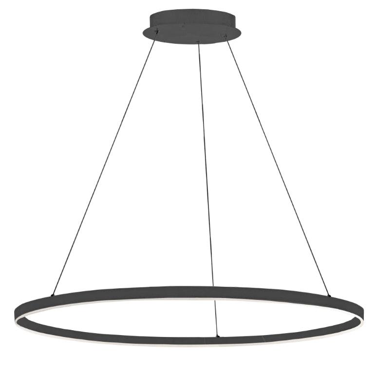 LED Steel Ring with Acrylic Diffuser Chandelier - LV LIGHTING