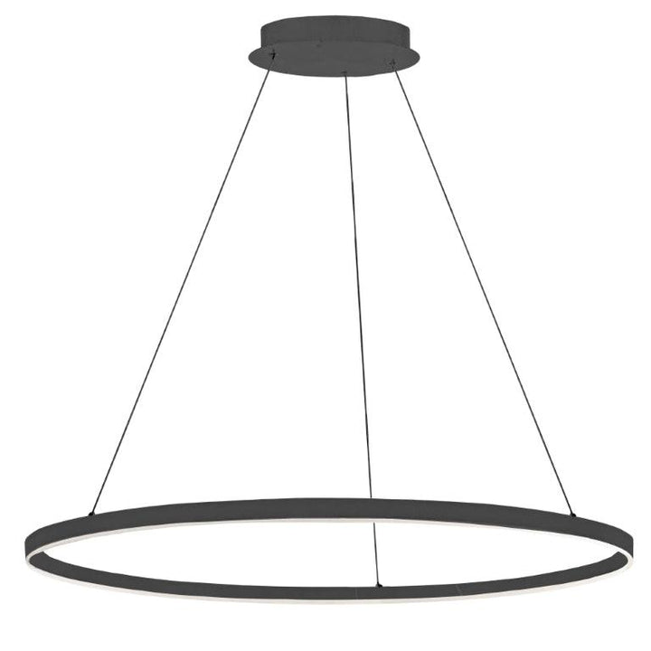 LED Steel Ring with Acrylic Diffuser Chandelier - LV LIGHTING