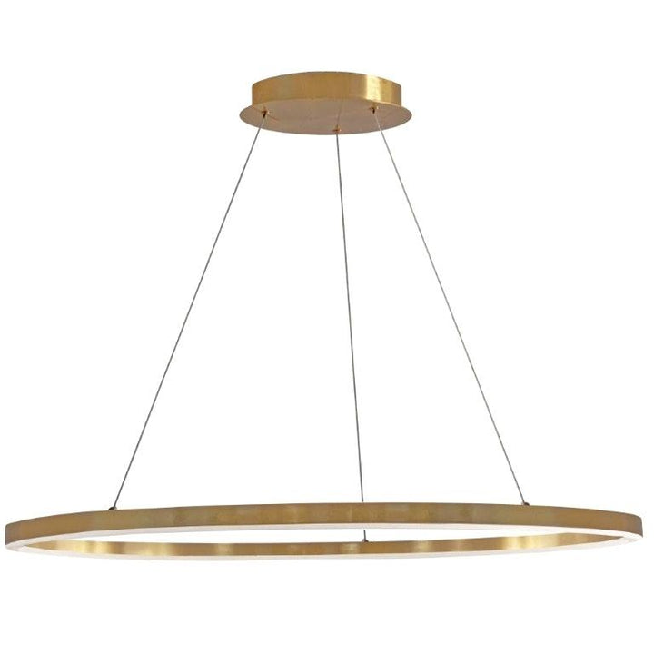 LED Steel Ring with Acrylic Diffuser Chandelier - LV LIGHTING
