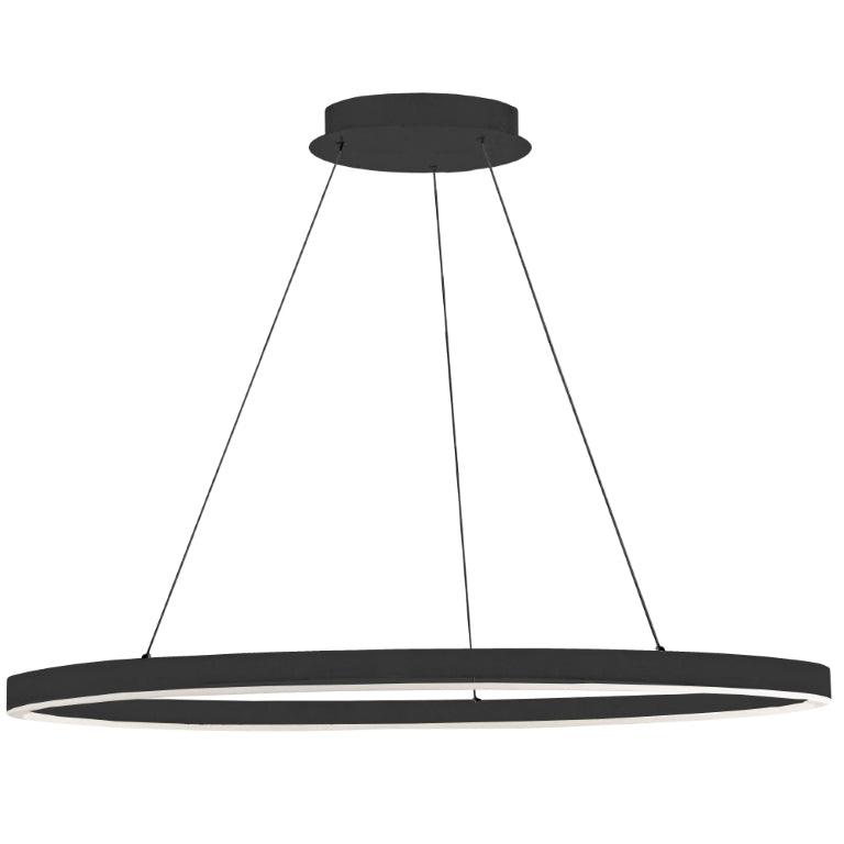 LED Steel Ring with Acrylic Diffuser Chandelier - LV LIGHTING