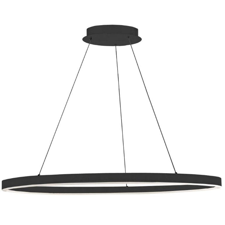 LED Steel Ring with Acrylic Diffuser Chandelier - LV LIGHTING