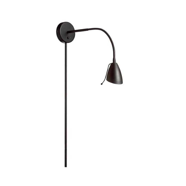 Matte Black Adjustable Arm Plug In Wall Sconce - LV LIGHTING