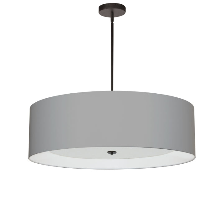 Steel Frame with Fabric Drum Shade Chandelier