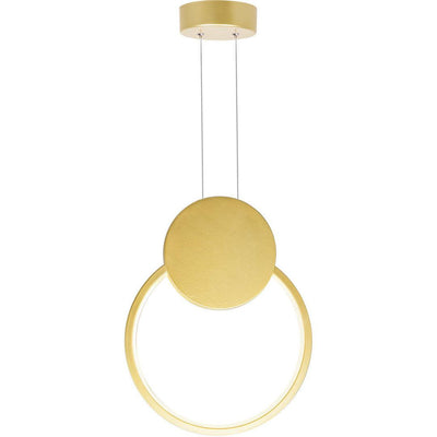 LED Steel Ring Frame with Acrylic Diffuser Pendant - LV LIGHTING